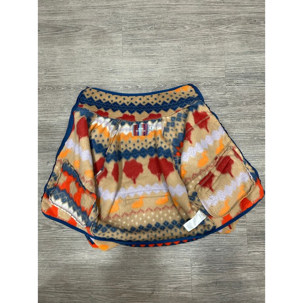 Urban Outfitters Fleece Jacket Womens XS Fair Isle Aztec Trees Ducks Full Zip - Picture 8 of 8